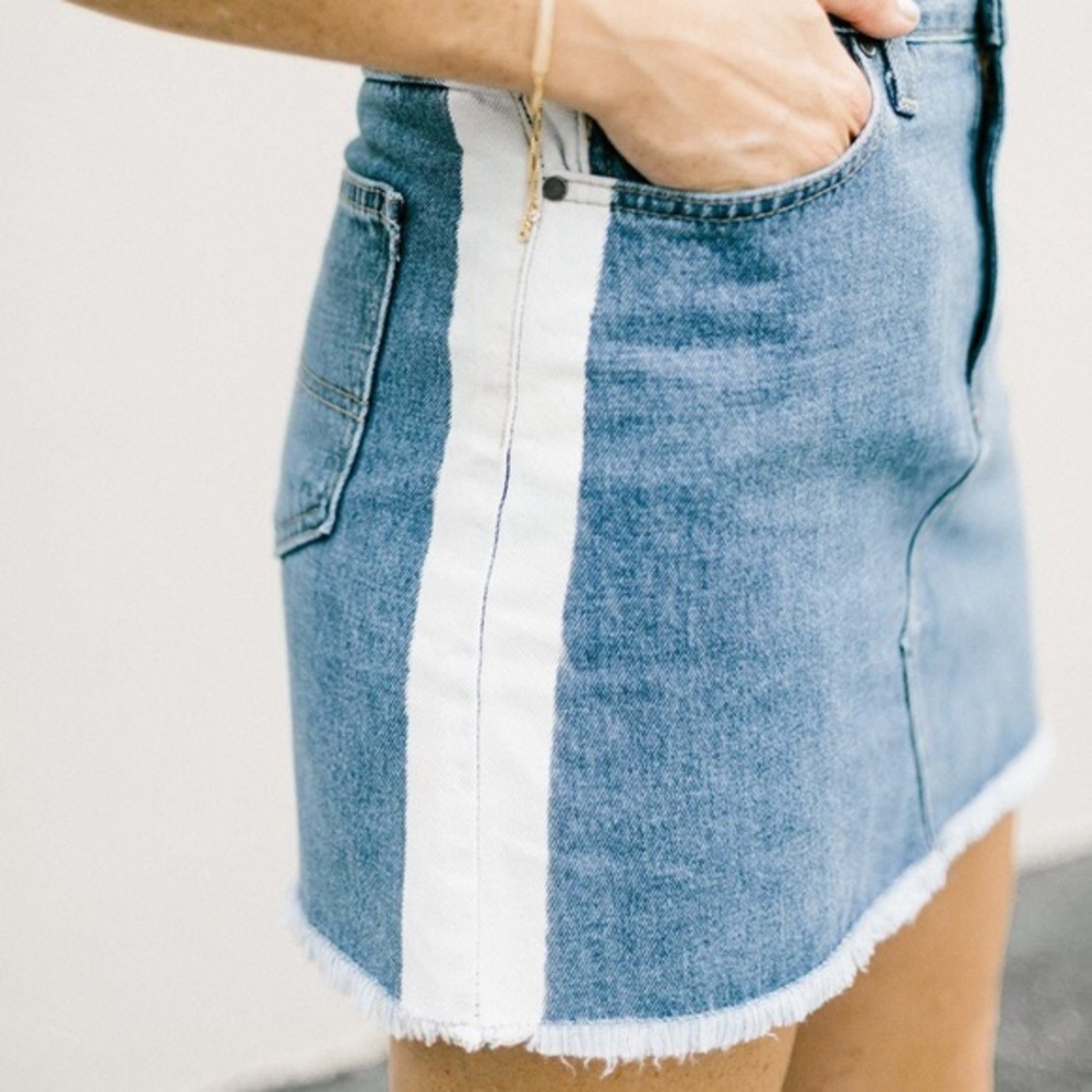 Just Black Denim Skirt